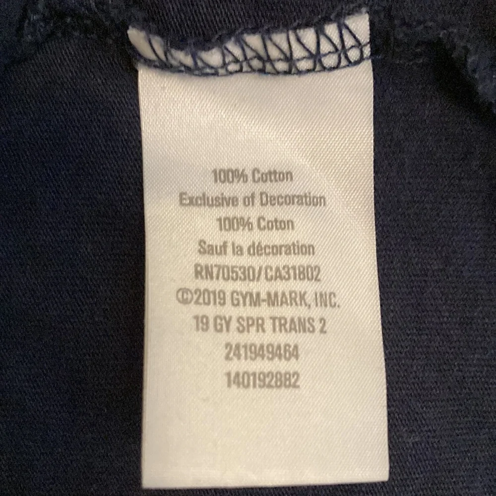 Gymboree Girls L (10-12)  Tres Chic Embroidered T-shirt Navy